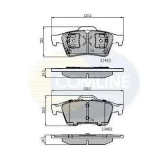 Comline - Гальмівні колодки до дисків COMLINE CBP0946