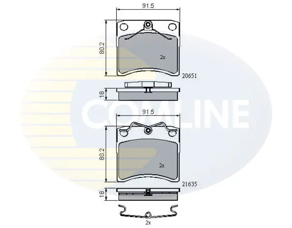 Comline - Гальмівні колодки до дисків COMLINE CBP0953 (фото 1)