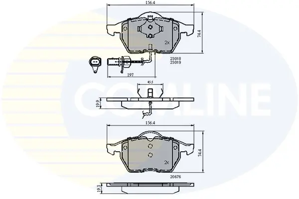 Comline - Гальмівні колодки до дисків COMLINE CBP11025 (фото 1)