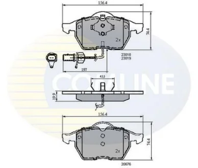 Comline - Гальмівні колодки до дисків COMLINE CBP11025