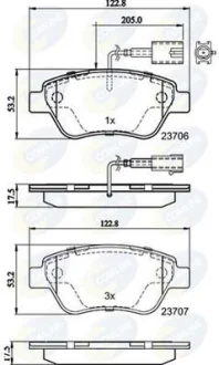 Comline - Гальмівні колодки до дисків COMLINE CBP11037