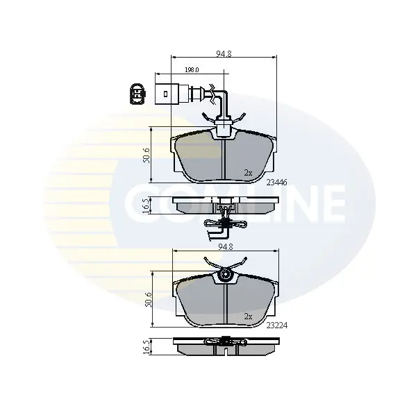 Comline - Гальмівні колодки до дисків COMLINE CBP11151 (фото 1)