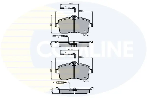 Comline - Гальмівні колодки до дисків COMLINE CBP11250 (фото 1)