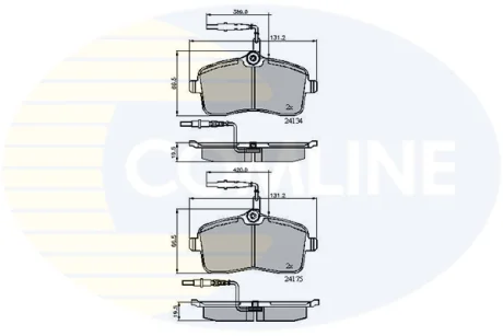 Comline - Гальмівні колодки до дисків COMLINE CBP11250