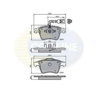 Comline - Гальмівні колодки до дисків COMLINE CBP11311
