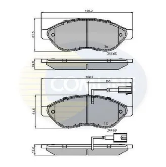 Comline - Гальмівні колодки до дисків COMLINE CBP11589