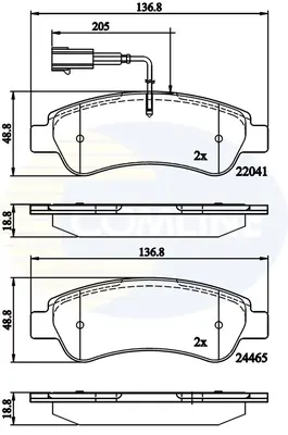 Comline - Гальмівні колодки до дисків COMLINE CBP11604 (фото 1)
