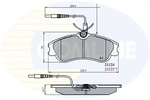 Comline - Гальмівні колодки до дисків COMLINE CBP1174 (фото 1)
