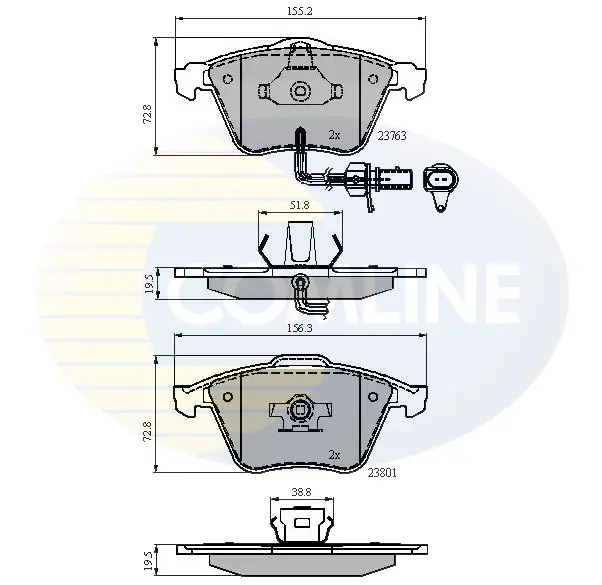 Comline - Гальмівні колодки до дисків COMLINE CBP11753 (фото 1)