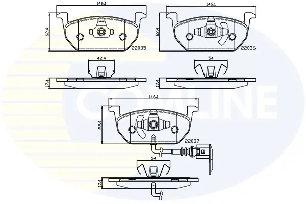 Comline - Гальмівні колодки до дисків COMLINE CBP12224 (фото 1)
