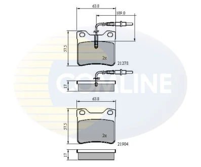Comline - Гальмівні колодки до дисків COMLINE CBP1455