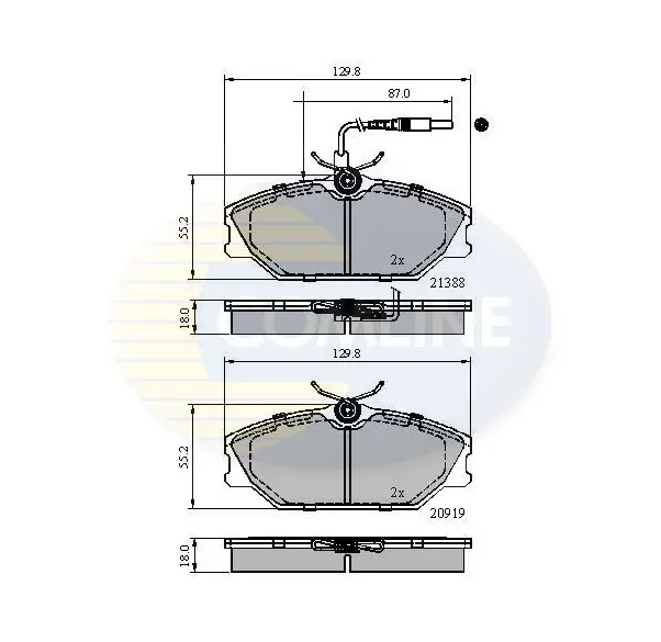 Comline - Гальмівні колодки до дисків COMLINE CBP1526 (фото 1)