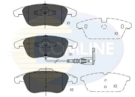 Comline - Гальмівні колодки до дисків COMLINE CBP16022