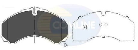 Comline - Гальмівні колодки до дисків COMLINE CBP16031