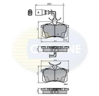 Comline - Гальмівні колодки до дисків COMLINE CBP1797
