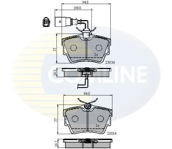 Comline - Гальмівні колодки до дисків COMLINE CBP1874 (фото 1)