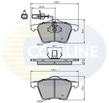 Comline - Гальмівні колодки до дисків COMLINE CBP1885