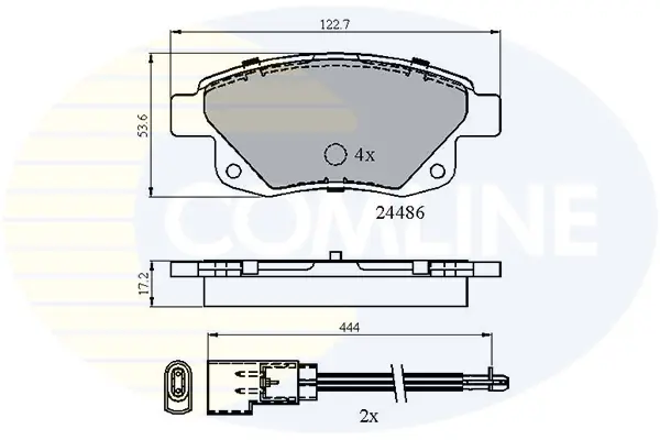 Comline - Гальмівні колодки до дисків COMLINE CBP21554 (фото 1)