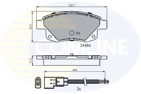 Comline - Гальмівні колодки до дисків COMLINE CBP21554
