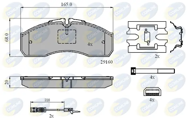Comline - Гальмівні колодки до дисків COMLINE CBP21735 (фото 1)