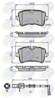 Comline - Гальмівні колодки до дисків COMLINE CBP22121