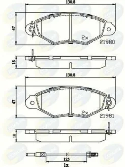 Comline - Гальмівні колодки до дисків COMLINE CBP2485