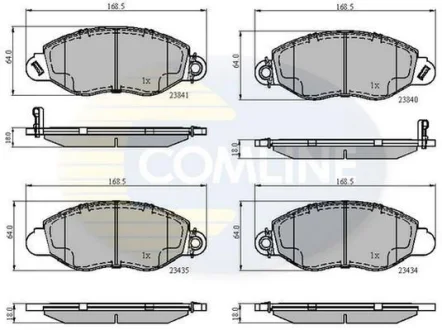 Comline - Гальмівні колодки до дисків COMLINE CBP31107