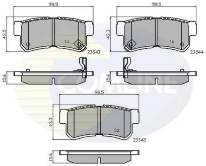 Comline - Гальмівні колодки до дисків COMLINE CBP31126