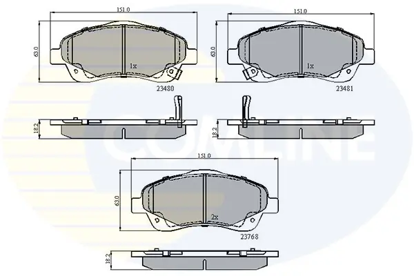 Comline - Гальмівні колодки до дисків COMLINE CBP31140 (фото 1)
