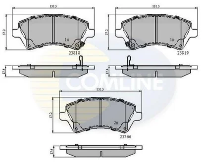 Comline - Гальмівні колодки до дисків COMLINE CBP31154