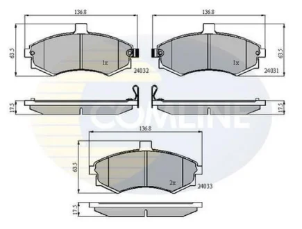 Comline - Гальмівні колодки до дисків COMLINE CBP31176