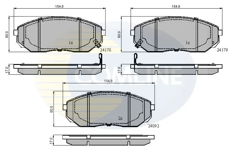 Comline - Гальмівні колодки до дисків COMLINE CBP31178 (фото 1)