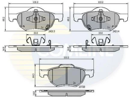 Comline - Гальмівні колодки до дисків COMLINE CBP31195