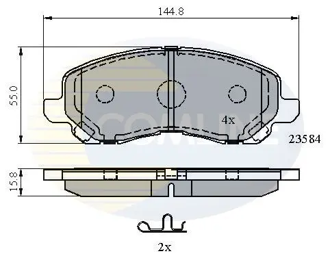 Comline - Гальмівні колодки до дисків COMLINE CBP31256 (фото 1)