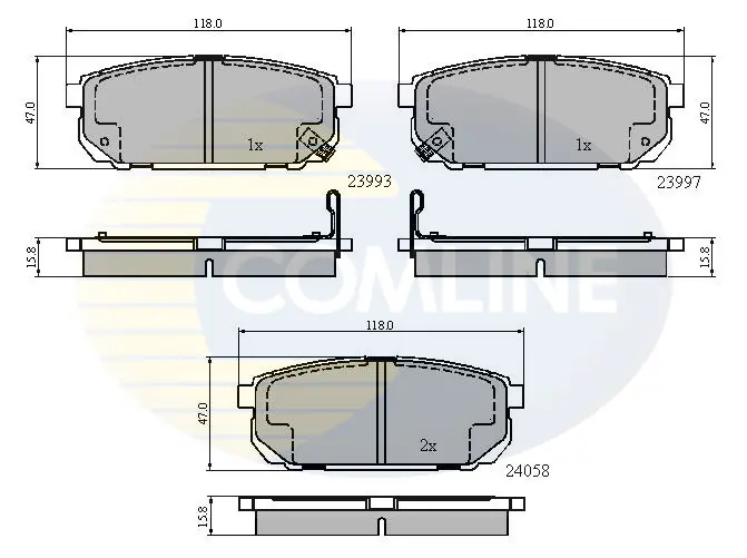 Comline - Гальмівні колодки до дисків COMLINE CBP31288 (фото 1)