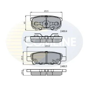 Comline - Гальмівні колодки до дисків COMLINE CBP31290