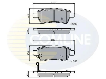 Comline - Гальмівні колодки до дисків COMLINE CBP31518