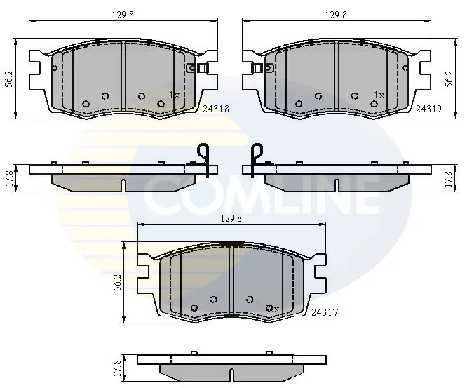 Comline - Гальмівні колодки до дисків COMLINE CBP31519 (фото 1)
