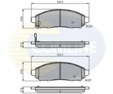 Comline - Гальмівні колодки до дисків COMLINE CBP31520