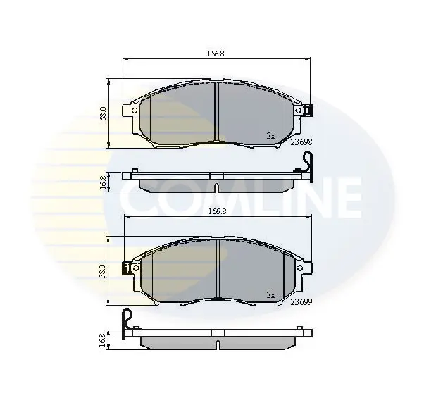 Comline - Гальмівні колодки до дисків COMLINE CBP31524 (фото 1)