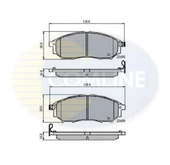 Comline - Гальмівні колодки до дисків COMLINE CBP31524