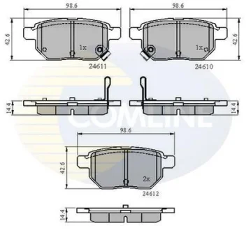 Comline - Гальмівні колодки до дисків COMLINE CBP31579