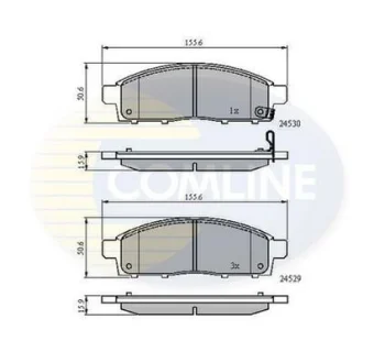 Comline - Гальмівні колодки до дисків COMLINE CBP31584