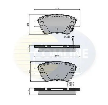 Comline - Гальмівні колодки до дисків COMLINE CBP31594 (фото 1)