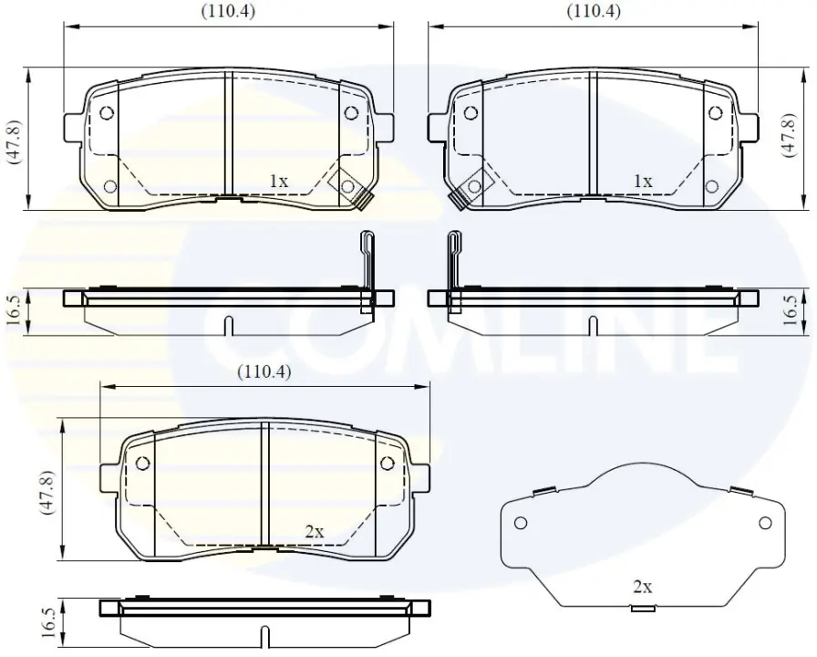 Comline - Гальмівні колодки до дисків COMLINE CBP31675 (фото 1)