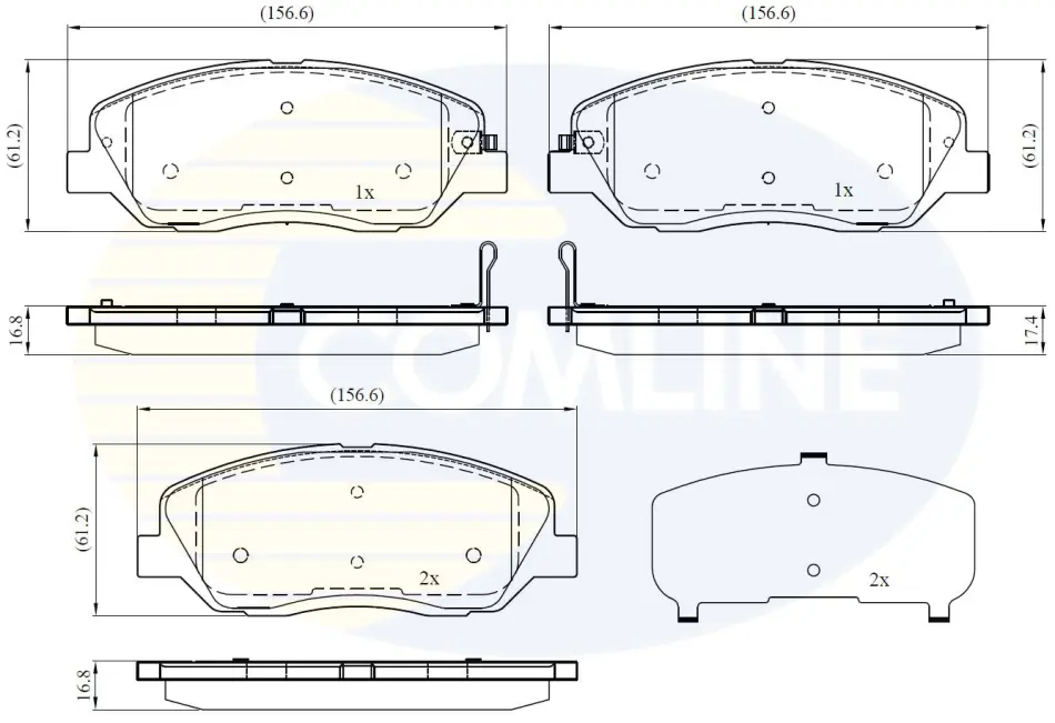 Comline - Гальмівні колодки до дисків COMLINE CBP31676 (фото 1)