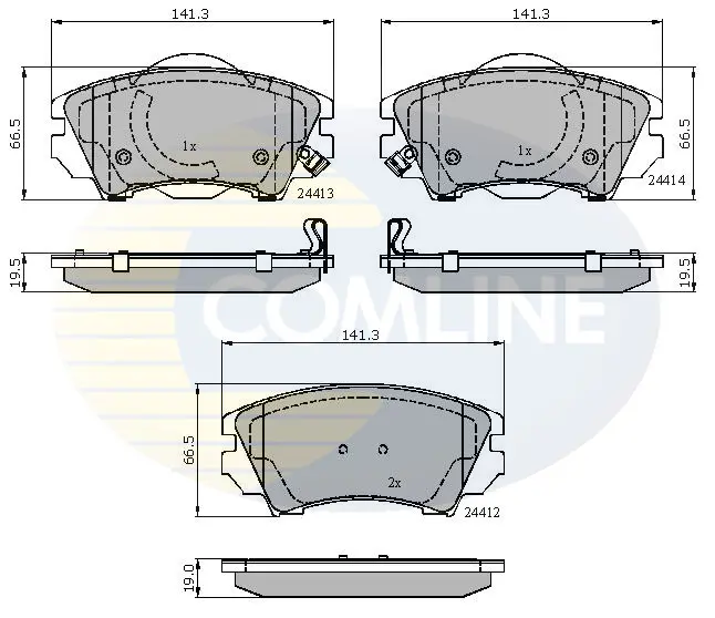 Comline - Гальмівні колодки до дисків COMLINE CBP31680 (фото 1)