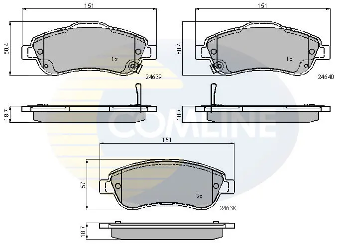 Comline - Гальмівні колодки до дисків COMLINE CBP31705 (фото 1)