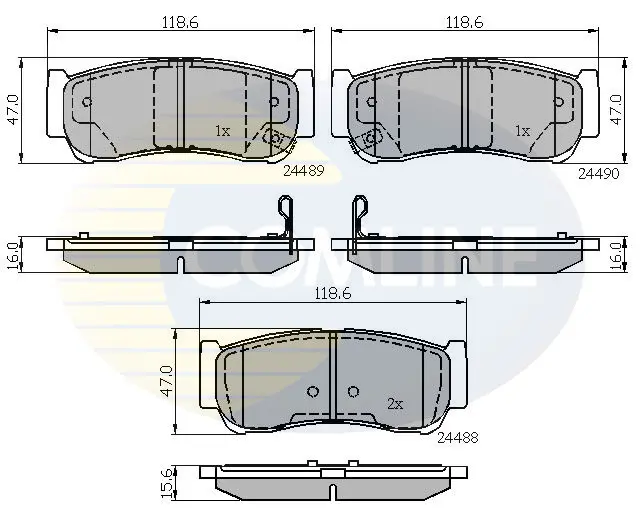 Comline - Гальмівні колодки до дисків COMLINE CBP31714 (фото 1)