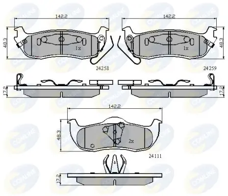 Comline - Гальмівні колодки до дисків COMLINE CBP31734 (фото 1)
